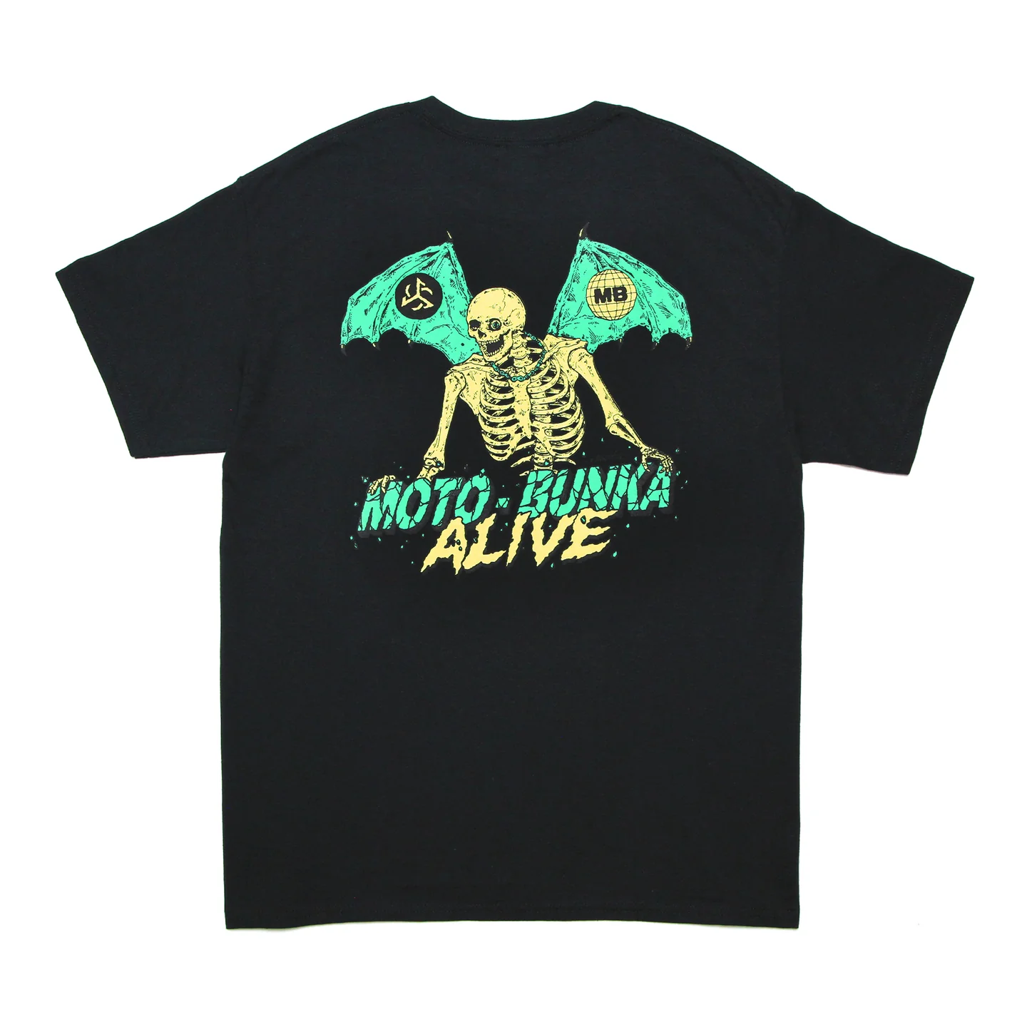 ALIVE INDUSTRY X MOTO-BUNKA - Limited Collaboration T-Shirt D esigned by Hirotton