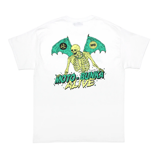 ALIVE INDUSTRY X MOTO-BUNKA - Limited Collaboration T-Shirt D esigned by Hirotton