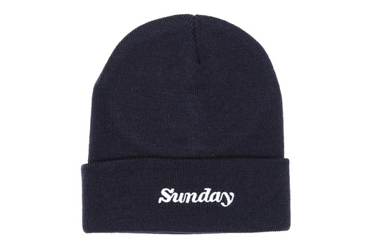 SUNDAY CLASSY CUFF BEANIE NAVY BLUE