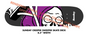 SUNDAY CREEPY SWEEPER SKATEDECK 8.5" BLACK/PURPLE